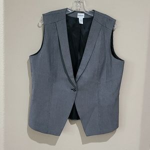 Chico's black & white vest